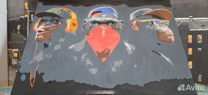 Картины по номерам раскрашенная