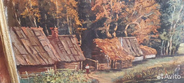 Картина маслом на холсте старинная