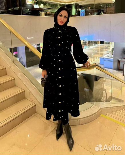 Роскошное бархатное длинное платье