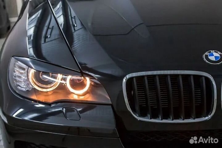 Реснички на фары BMW X6 E71 07-14