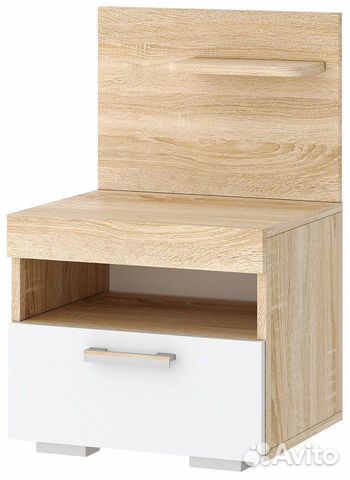 Тумба прикроватная с задней стенкой и полкой