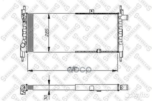 10-25048-SX радиатор системы охлаждения Opel K