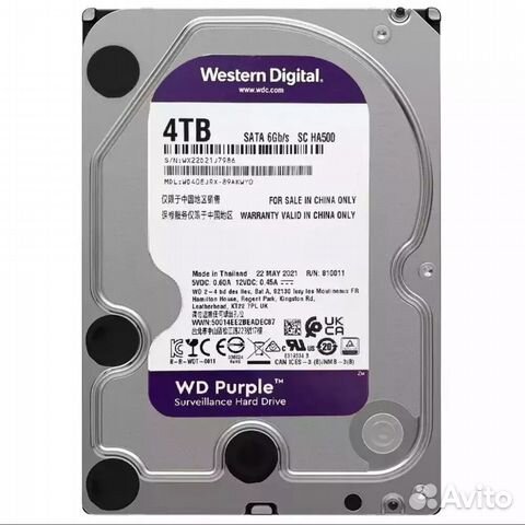 Жесткий диск WD 1TB Purple WD10ejrx-89bdpy0