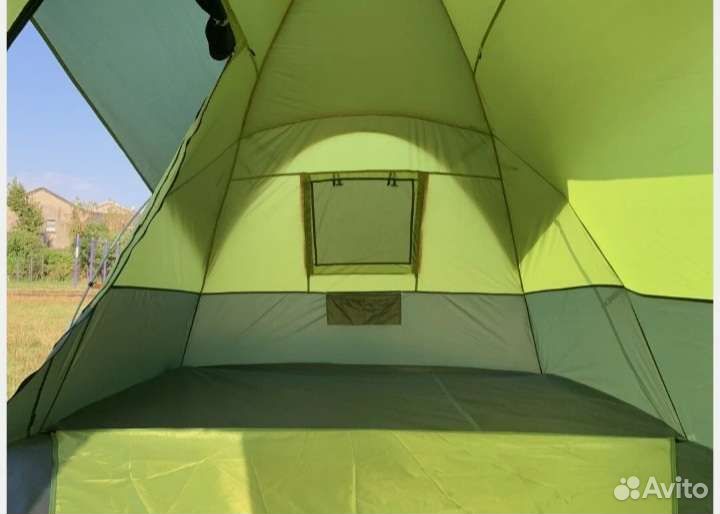 Палатка кемпинговая 4 местная с тамбуром mir-1100