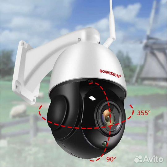 Камера WiFi/ LAN 5Mp 30 зум boavision белая