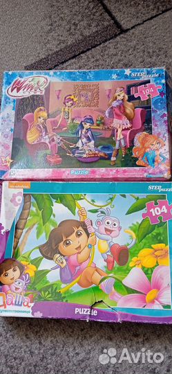 Пазлы для девочек 3+, 5+, 6+