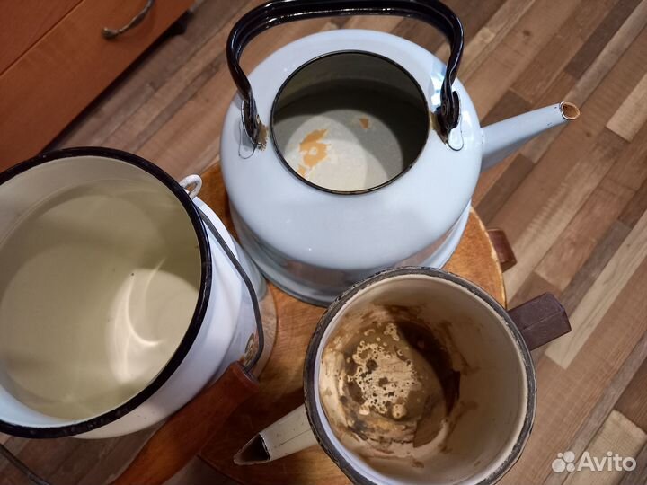 Эмалированная посуда СССР бидоны кофейник чайник