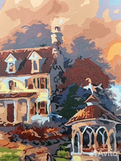 Нарисованная картина по номерам