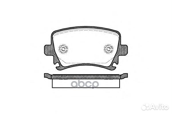 Комплект тормозных колодок дисковый тормоз 1031