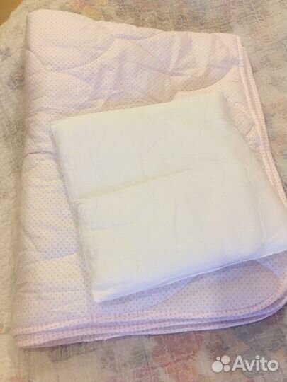 Детское одеяло новое 140х110 и подушка
