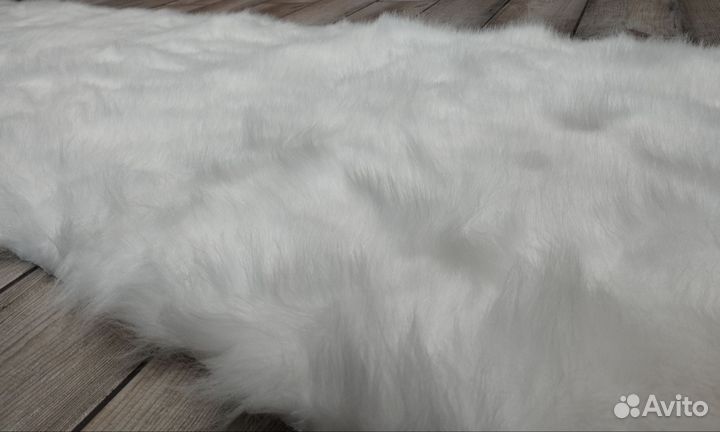 Искусственный мех песца белый