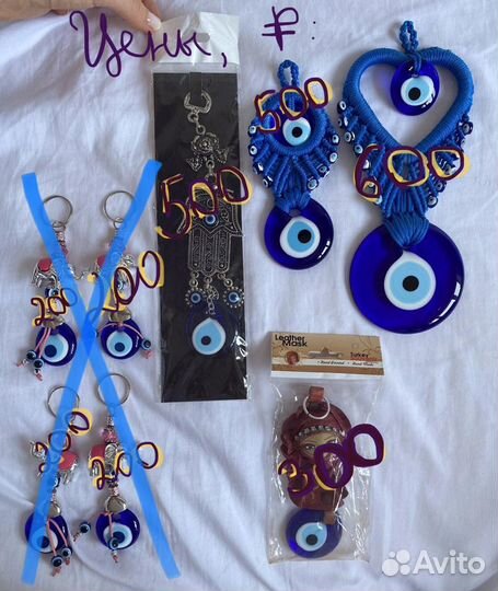 Брелоки рука глаз фатимы от сглаза