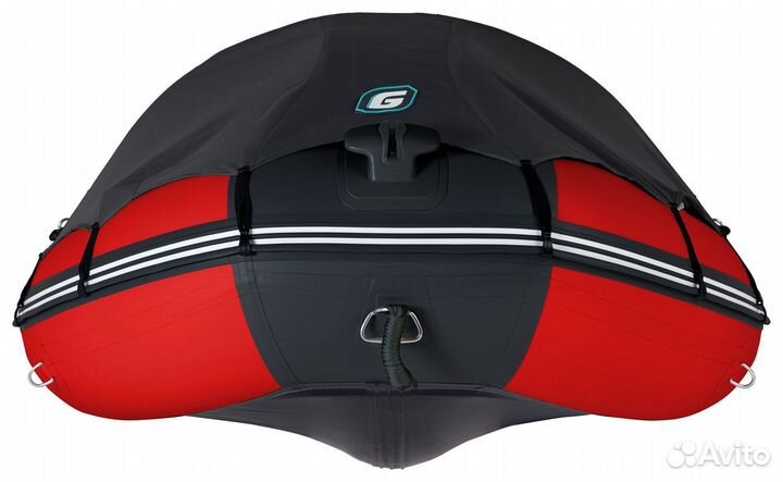 Лодка пвх Gladiator C330AL красно/черный