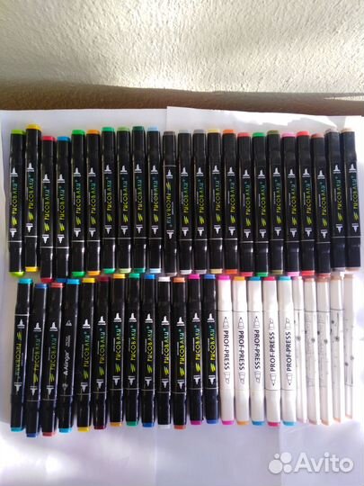 Маркеры для скетчинга 46 шт