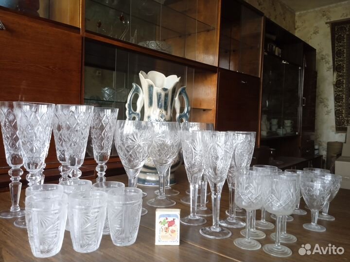 Рюмки времён СССР. Хрусталь и стекло