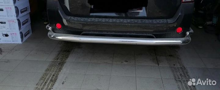 Хромированная труба, защита бампера