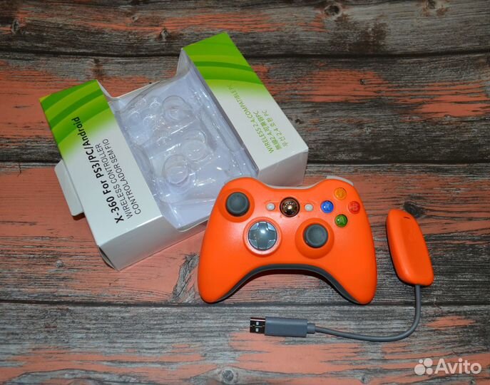 Беспроводной джойстик для пк от Xbox 360 +приёмник