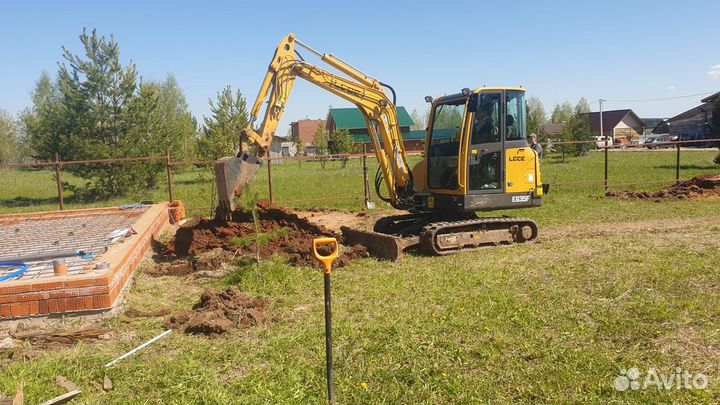 Услуги мини экскаватора копка земляные работы