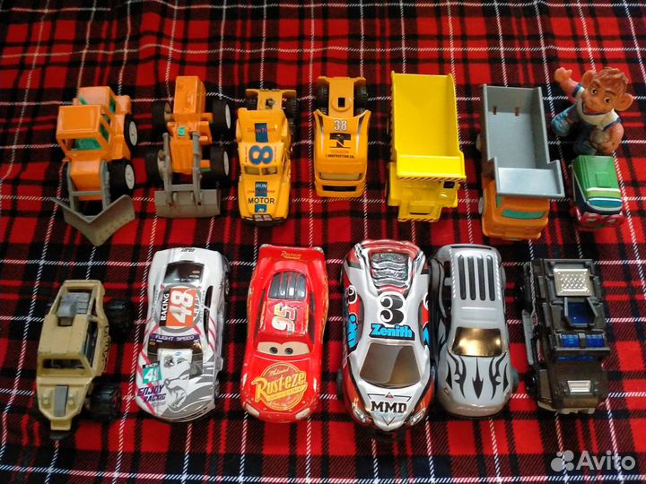 Большая пожарная и металлические машинки пакетом