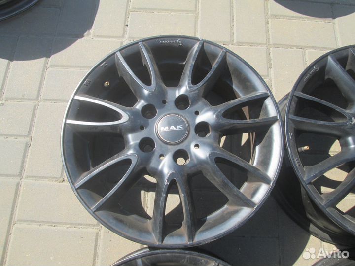 Черные диски Мак R15 (5*112) из Японии