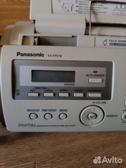 Факс panasonic KX- FP218