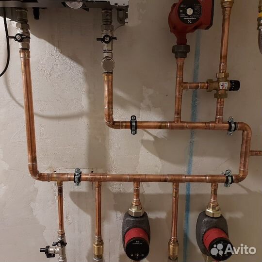 Монтаж теплых полов и отопления