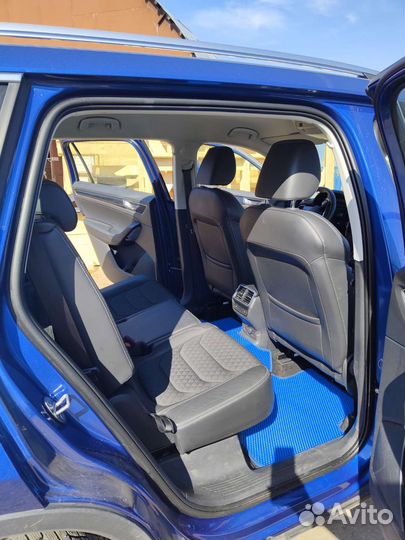 Коврики skoda kodiaq 7мест. Синие