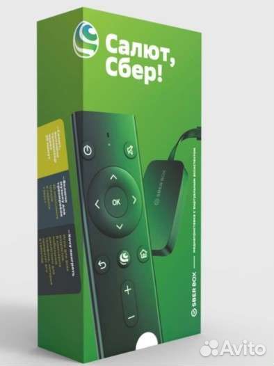 Smart-TV приставка SberBox Салют, Сбер. Новые