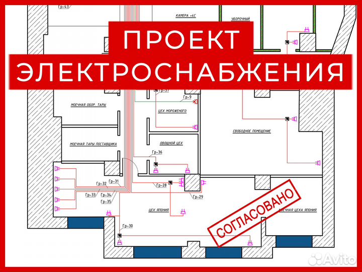 Проект электроснабжения