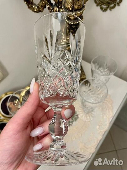 Фужеры кубки гхз “Трактирные» хрустальные