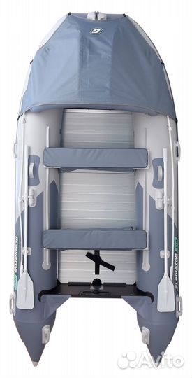 Надувная лодка gladiator C370AL светло/темно-серый