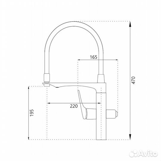 Кухонный смеситель фильтр пепельный Haiba HB76816