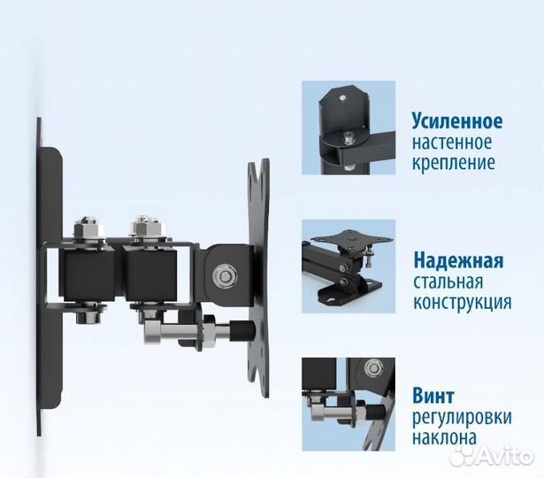 Настенный кронштейн для мониторов телевизоров рэмо