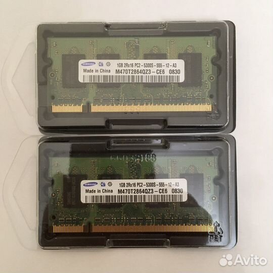 Оперативная память DDR2 для ноутбука 1GB