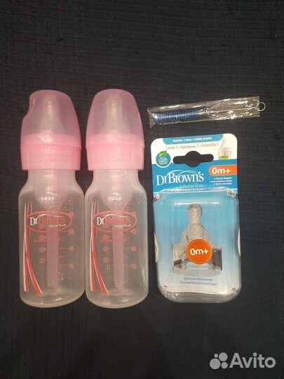 Бутылочки dr browns, новые соски 0+