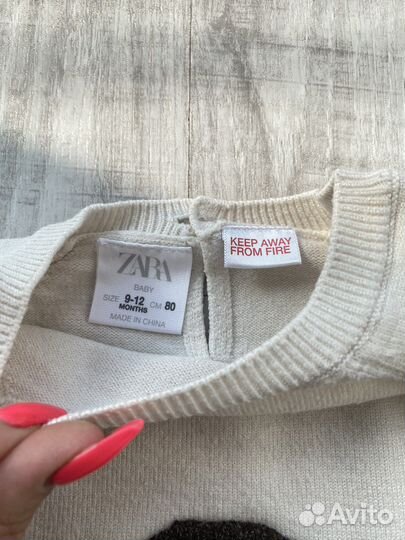 Кофта Zara для девочки 80 размер