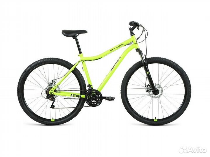 Велосипед altair MTB HT 29 2.0 21 ск ярко-зел/чер