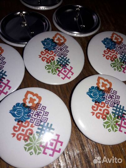 Значки закатные диаметр 25, 44 и 58мм