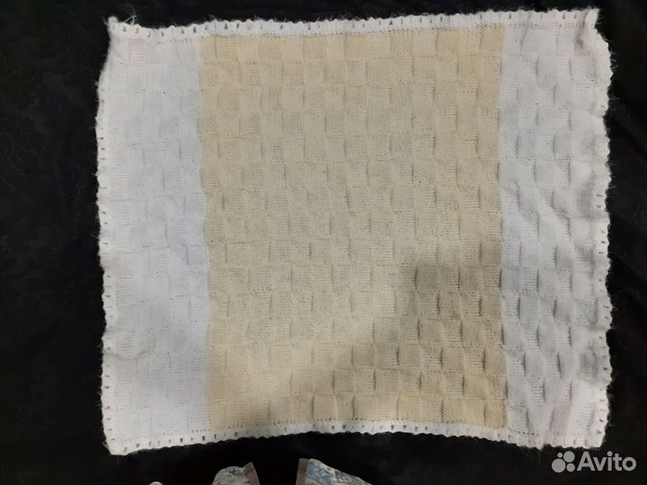 Плед детский вязаный ручная работа