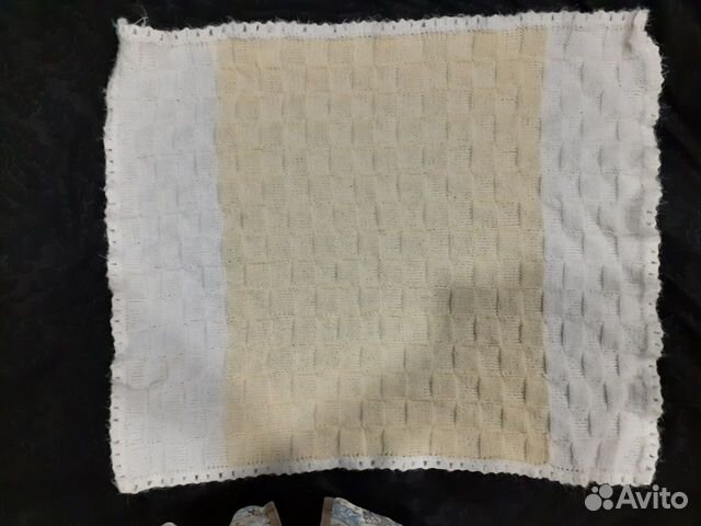 Плед детский вязаный ручная работа