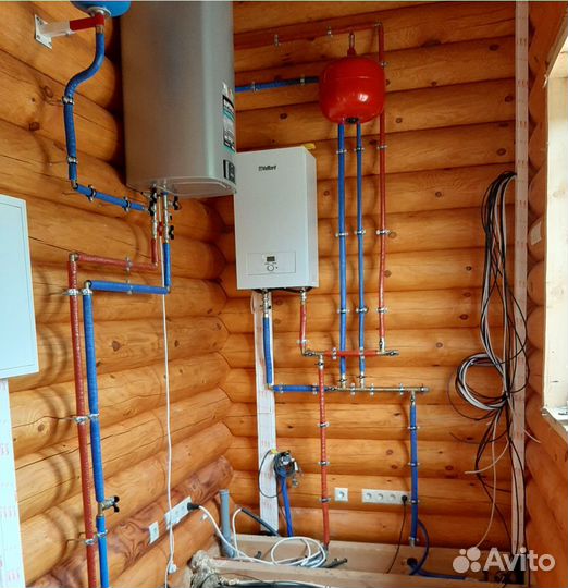 Монтаж отопления, водоснабжения, электромонтаж