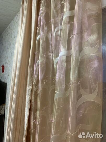 Шторы тюль органза 3м/2.7м