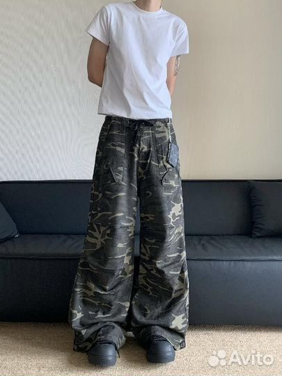 Широкие Штаны Realrtee Camo Type