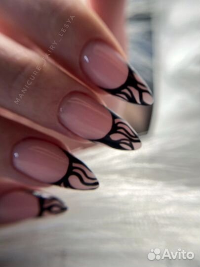 Маникюр педикюр дизайны артфренч наращивание