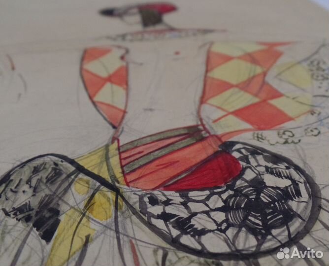 Музейный уровень Константин Бруни рисунок 1928 год