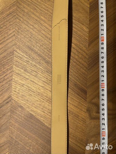 Черный кожаный мужской ремень verri