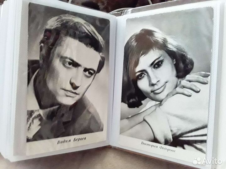 Открытки с портретами советских актеров СССР