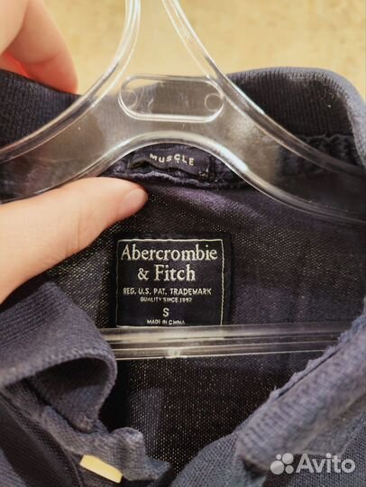 Поло мужское Abercrombie and Fitch синее