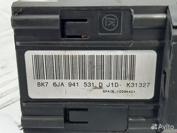 Переключатель света seat Toledo 4 2013 6JA941531D