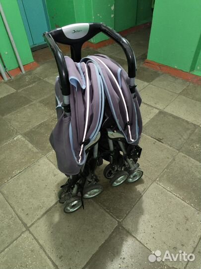 Прогулочная коляска для двойни бу